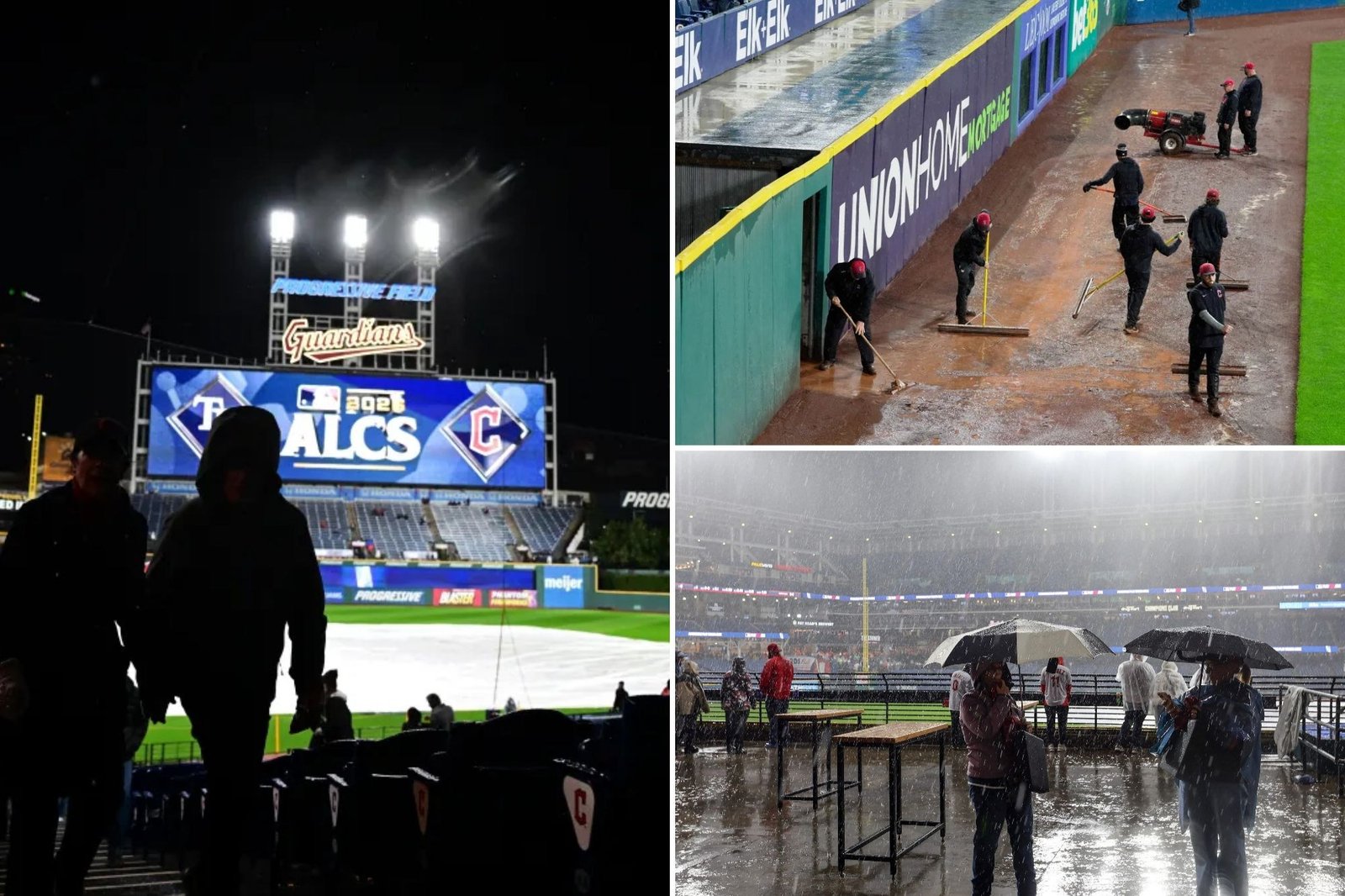 Lluvia pospone el Juego 4 de la ALCS en Cleveland: 'Nunca se despejó'