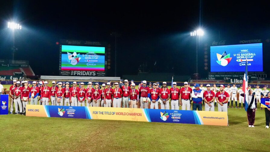 República Dominicana gana plata en el Mundial Sub 15 de Béisbol